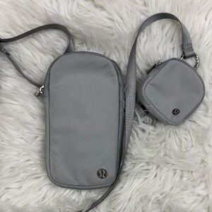 Lululemon Athletica Gray Belt Bag Set